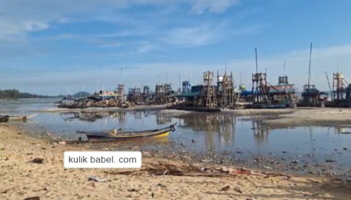 Pertambangan illegal tersebut beroperasi di Pesisir Pantai Laut Bagger Toboali Bangka Selatan