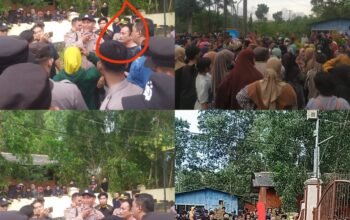 Unjuk Rasa di Polres Bangka Barat, Minta Seorang Warga Desa Mayang Dilepas hingga Blokir akses masuk PT. GSBL